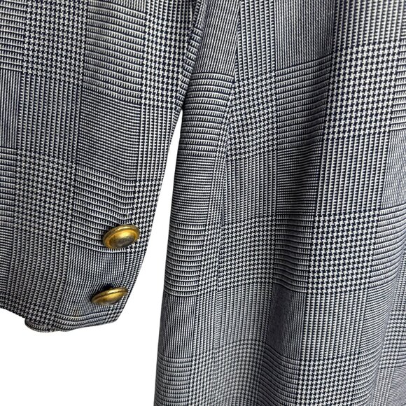 Vintage‎ Talbots Houndstooth Double-Breasted Blazer Dress Gold Buttons Size 10 - Picture 13 of 13